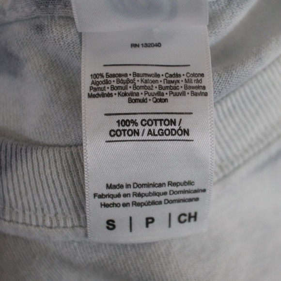 Michigan Tie Dye T Shirt Small Gray Graphic Great Lakes State Unisex Cotton - Picture 4 of 5